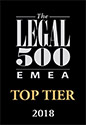 The Legal 500 EMEA top tier 2018 
