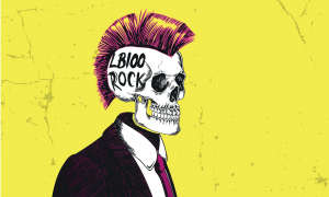 LB100 Rock punk skeleton