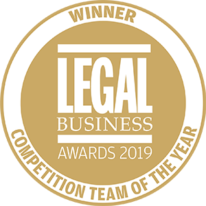 Winner of Legal Business Awards 2019: Competition Team of the Year