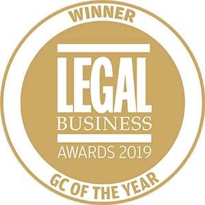 Winner of Legal Business Awards 2019: GC of the Year
