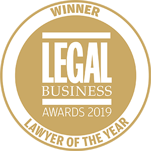 Winner of Legal Business Awards 2019: Lawyer of the Year
