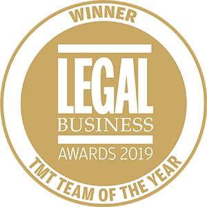 Winner of Legal Business Awards 2019: TMT Team of the Year