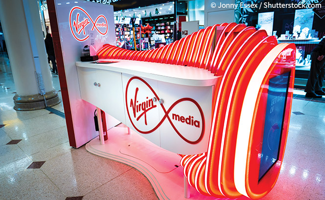 Virgin Media sales stand