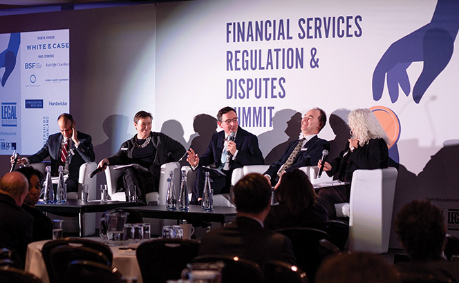 Financial Services Regulation & Disputes Summit 2018 panel discussion