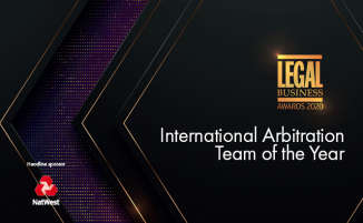 Legal Business Awards 2020 – International Arbitration Team of the Year