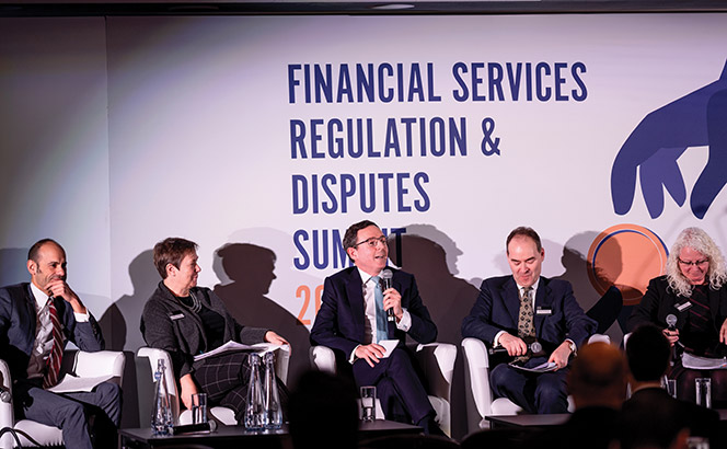 Financial Services Regulation & Disputes Summit 2018 panel discussion