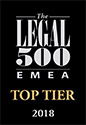 The Legal 500 EMEA top tier 2018