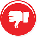 thumbs down icon